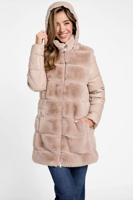 Guess women's jacket made of synthetic fur Factory Olivette [1]