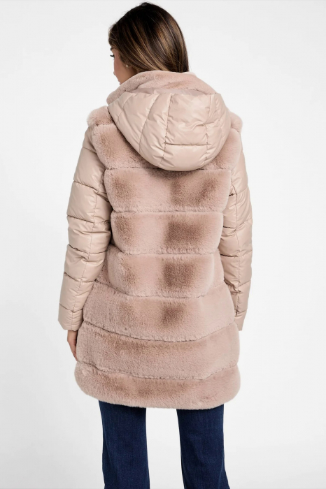 Guess women's jacket made of synthetic fur Factory Olivette [2]