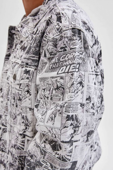 Guess Originals Batman Comic Print Denim Jacket [4]