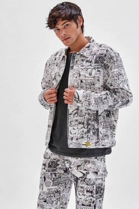 Guess Originals Batman Comic Print Denim Jacket [3]