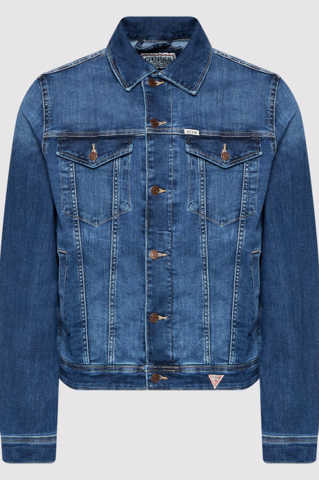Jacheta de denim Guess cu aspect decolorat M1YXN1 [5]
