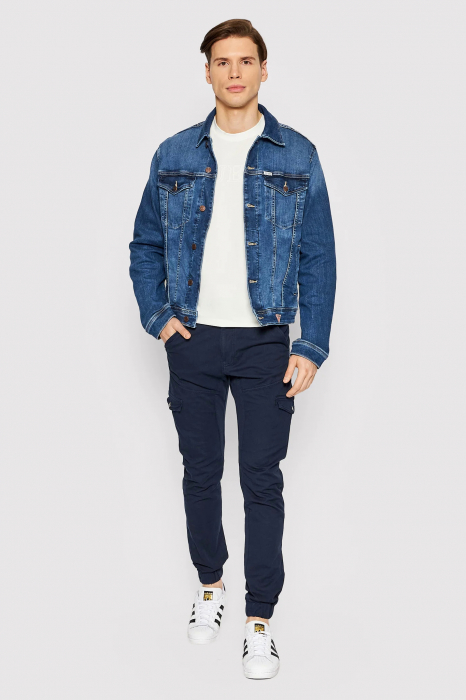 Jacheta de denim Guess cu aspect decolorat M1YXN1 [3]
