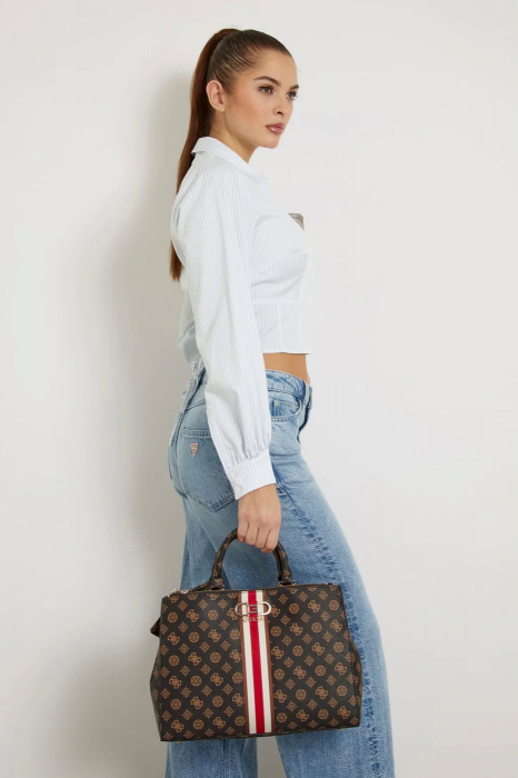 Women's bag Guess Nelka mocha logo PG930707 [3]