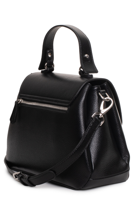 Geantă damă Mario Valentino neagră cu mâner și clapetă [2]