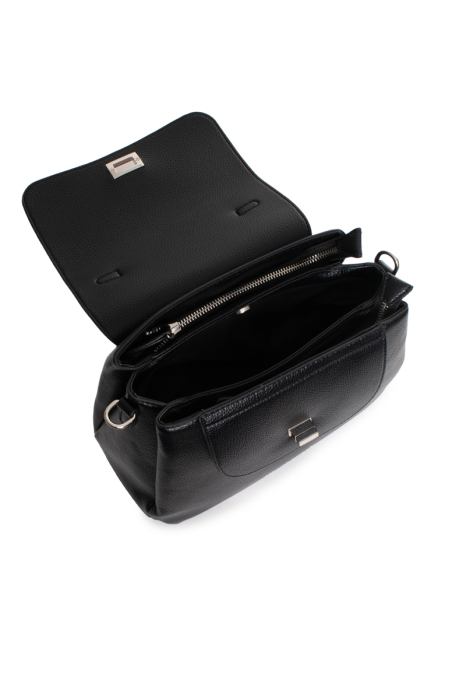 Geantă damă Mario Valentino neagră cu mâner și clapetă [3]