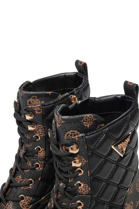 Ghete dama negre cu monogram Guess Badae2 FLFBD2 [6]