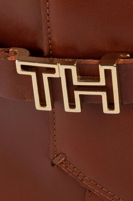 Ghete Tommy Hilfiger Botine Th Hardware Leather Mid Bootie [6]