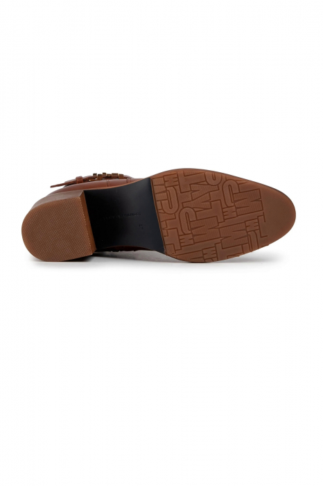 Ghete Tommy Hilfiger Botine Th Hardware Leather Mid Bootie [7]