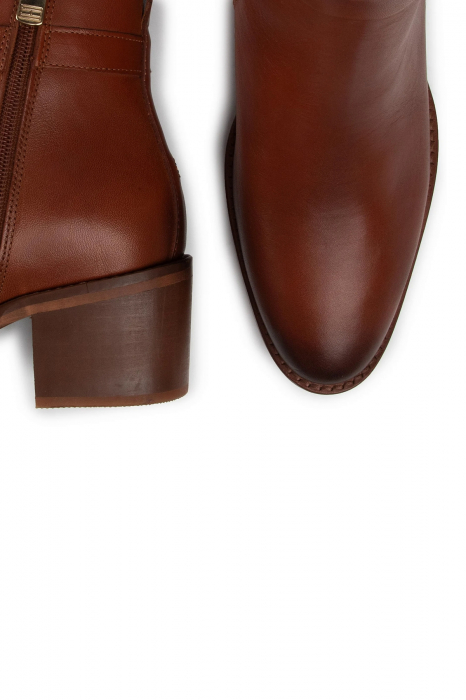 Ghete Tommy Hilfiger Botine Th Hardware Leather Mid Bootie [5]