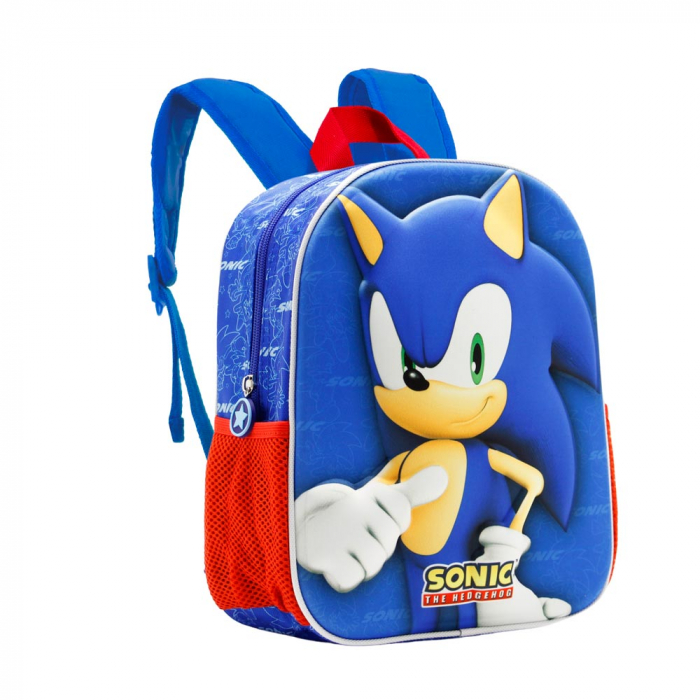 Ghiozdan copii Sonic the Hedgehog, design 3D [3]