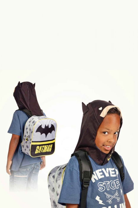 School bag with hood by Batman [4]