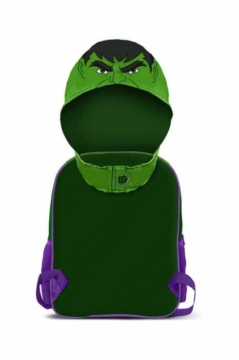 Ghiozdan gradinita Hulk cu gluga [2]