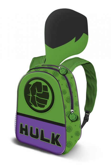 Ghiozdan gradinita Hulk cu gluga [1]