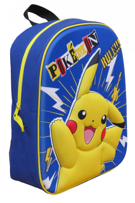 Ghiozdan gradinita Pokemon Pikachu 3D [3]