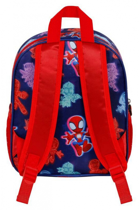 Ghiozdan gradinita Spiderman Glow 3D [2]
