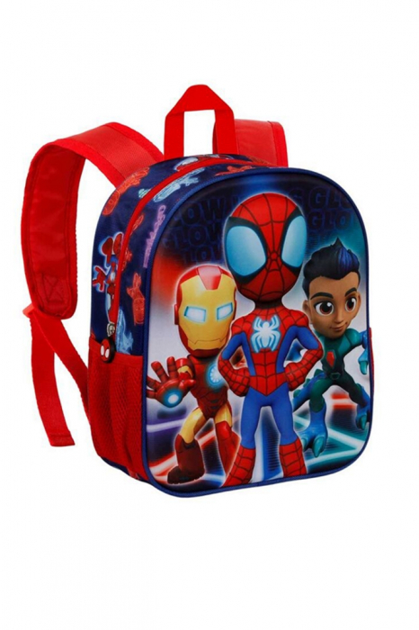 Ghiozdan gradinita Spiderman Glow 3D [3]