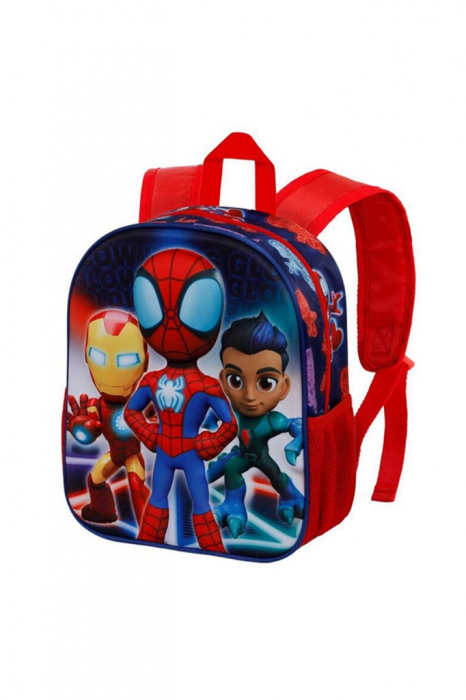 Ghiozdan gradinita Spiderman Glow 3D [4]