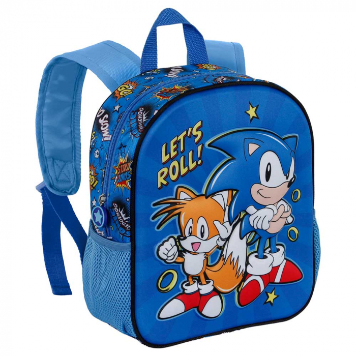 Ghiozdan prescolari Sonic Lets Rolls 3D [3]