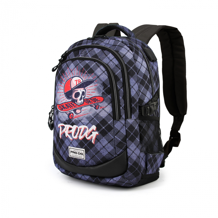 Ghiozdan PRODG Skull Gray Running HS 1.2, 30 X 44 X 17 cm [2]