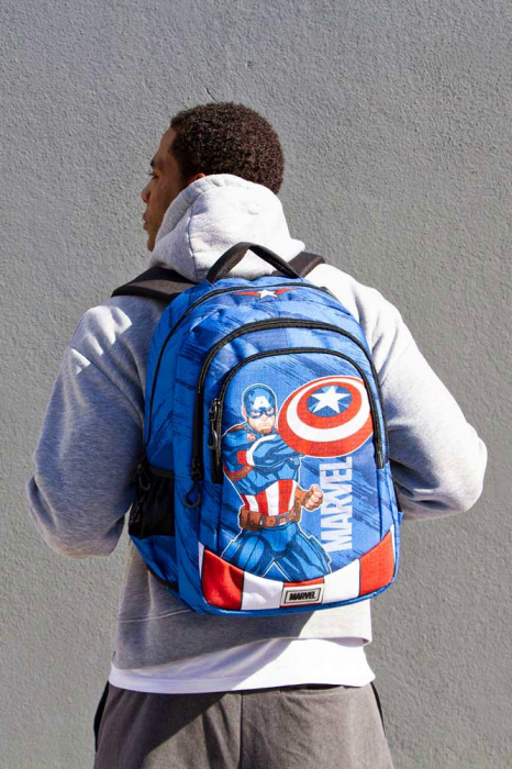 Captain America Gears school Backpack [5]