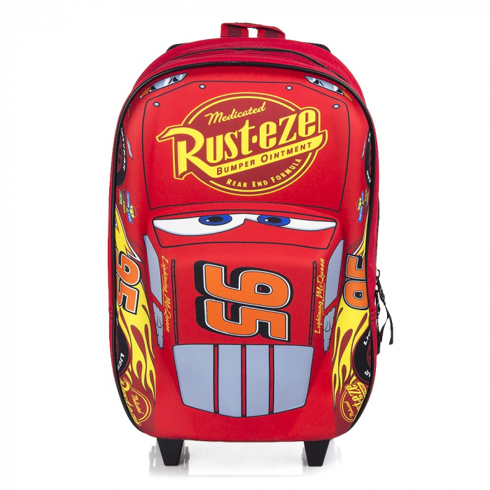 Ghiozdan Troler Disney Cars 3 Piston Cup 3D,Rosu, 38 x 28 x 12 cm [6]