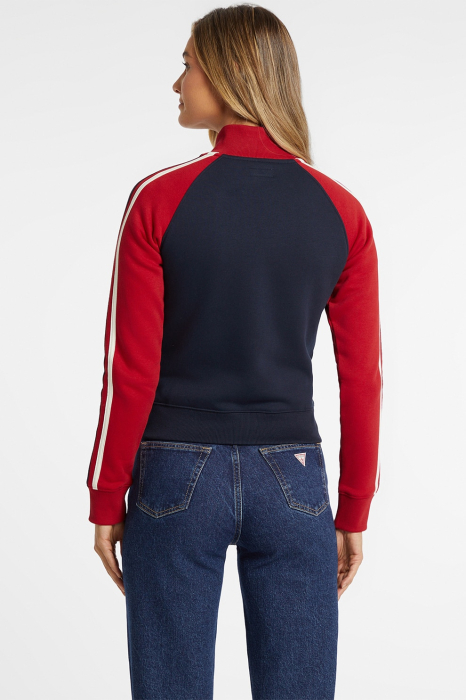 Bluza de trening Guess cu fermoar si broderie logo [2]
