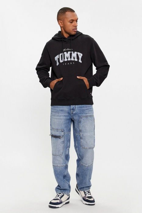 Hanorac barbati Varsity  Tommy Jeans cu gluga si  imprimeu [3]