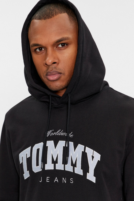 Hanorac barbati Varsity  Tommy Jeans cu gluga si  imprimeu [4]