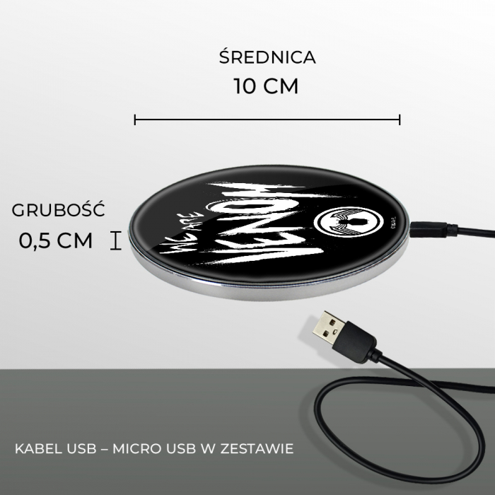 Incarcator wireless Fast Charge Marvel Venom [7]