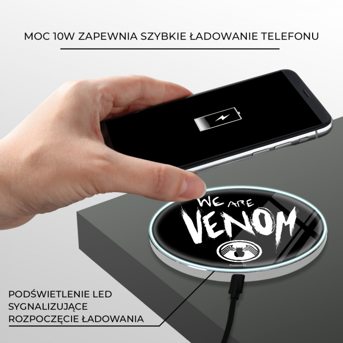 Incarcator wireless Fast Charge Marvel Venom [9]
