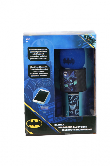Microfon Karaoke pentru copii, Bluetooth, Batman [2]