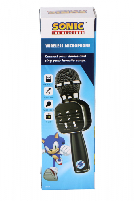 Microfon Karaoke pentru copii, Bluetooth, Sonic The Hedgehog [2]