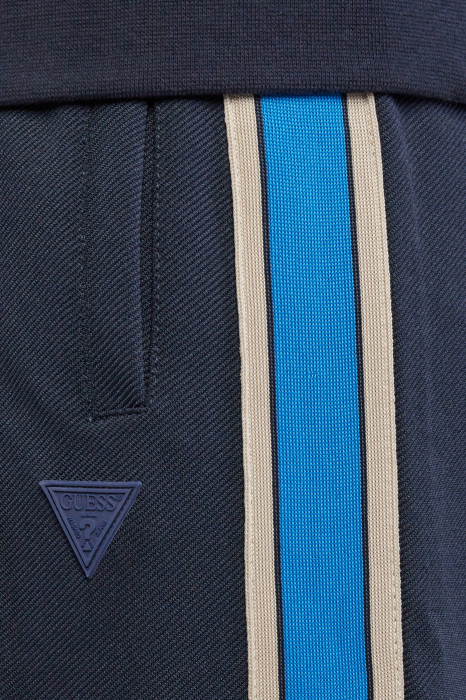 Pantaloni sport Guess cu pensa si benzi laterale contrastante [3]