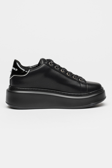 Pantofi sport wedge negri Karl Lagerfeld KL63528 cu platforma si detalii decorative [2]