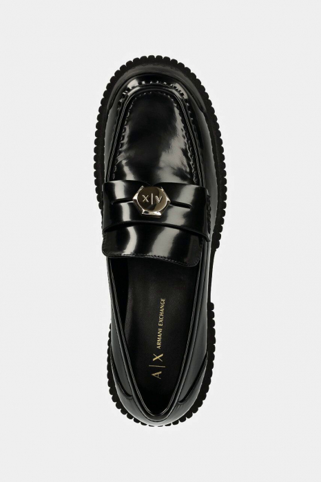 Pantofi loafer de piele lacuita Armani Exchange  XDA005 [3]