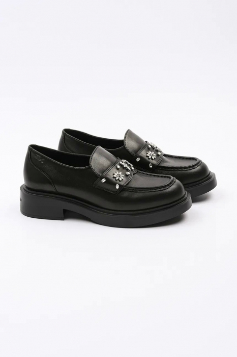 Pantofi loafer Karl Lagerfeld din piele cu strasuri [2]