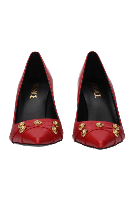 Pantofi Stiletto Versace F83776 Piele Naturala Eleganti [3]