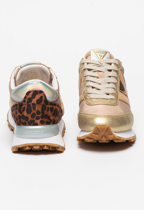 Pantofi sport Guess cu aspect colorblock si garnitura cu animal print [3]