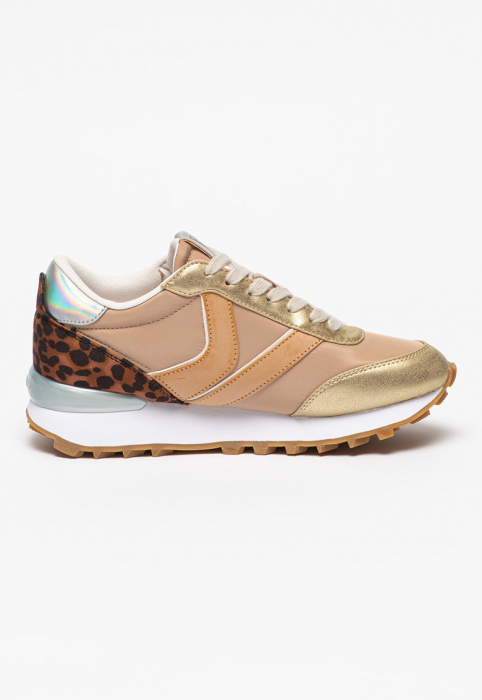 Pantofi sport Guess cu aspect colorblock si garnitura cu animal print [2]
