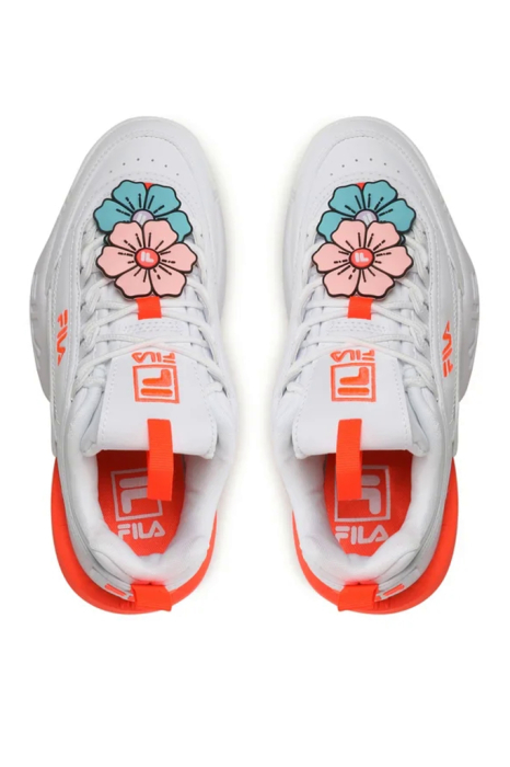 Pantofi sport de piele ecologica Fila cu aspect masiv Disruptor Flower [5]