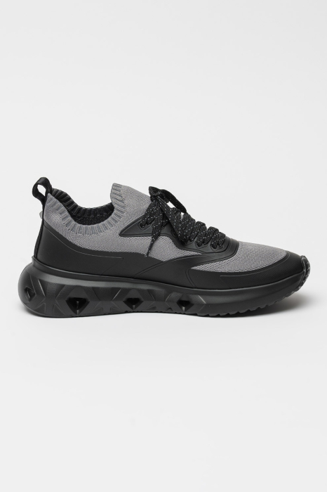 Pantofi sport K/Kite Run Karl Lagerfeld KL54616 gri negri cu talpa usoara [2]