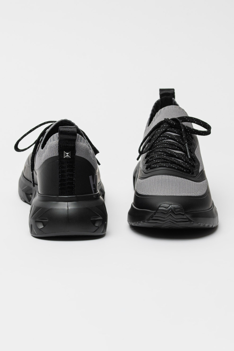 Pantofi sport K/Kite Run Karl Lagerfeld KL54616 gri negri cu talpa usoara [7]