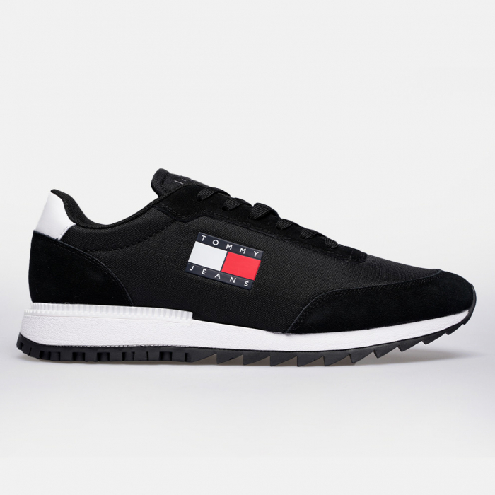 Pantofi sport Tommy Hilfiger din piele cu garnitura din piele ecologica [1]