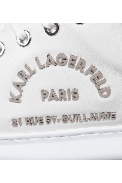 Pantofii sport Karl Lagerfeld de piele cu logo metalic [7]