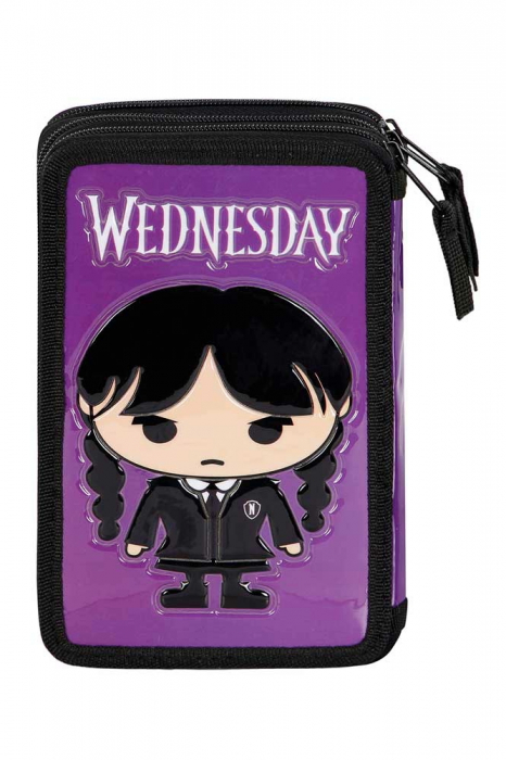 Pencil case Wednesday Chibi, Equipped, 3 compartments, 43 pieces [2]