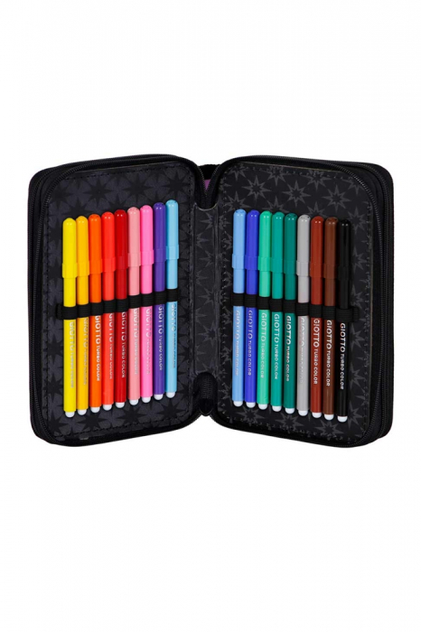 Pencil case Wednesday Chibi, Equipped, 3 compartments, 43 pieces [6]