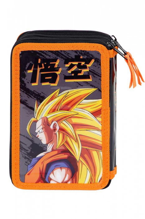 Dragon Ball Z Warrior pencil case, Equipped, 3 compartments, 43 pieces [2]