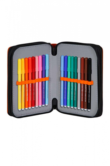 Dragon Ball Z Warrior pencil case, Equipped, 3 compartments, 43 pieces [6]