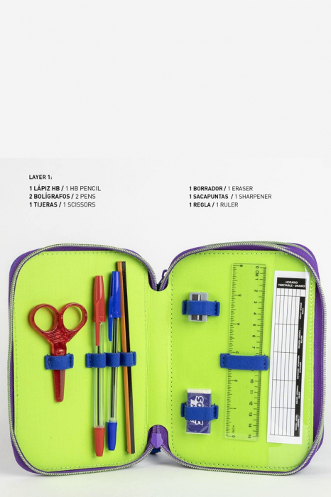 Penar Sonic Prime Echipat, 3 compartimente, 43 piese [3]