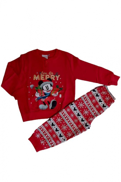 Pijamale Copii cu tematic de Craciun Mickey Mouse, Just be Merry [1]